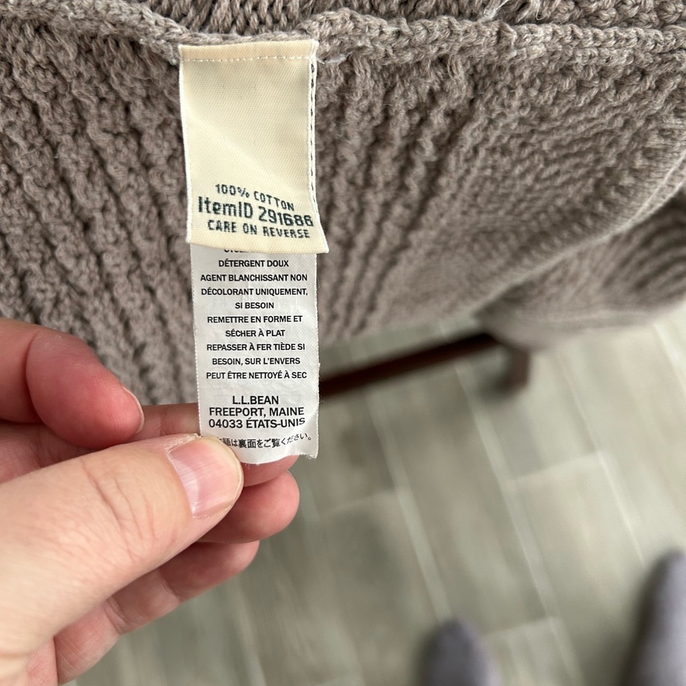 2XL LLBEAN sweater in light brown/tan - Picture 3 of 3